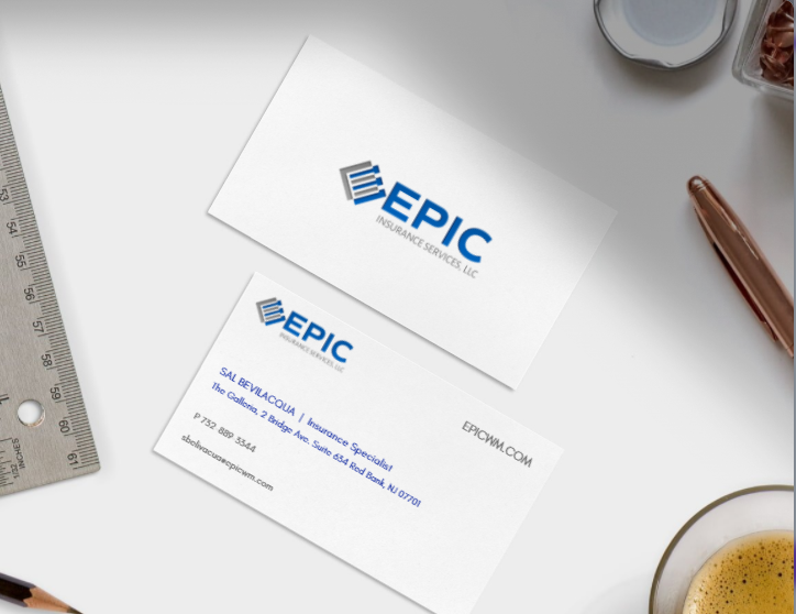 EPIC Wealth Management Business Card Design Screenshot