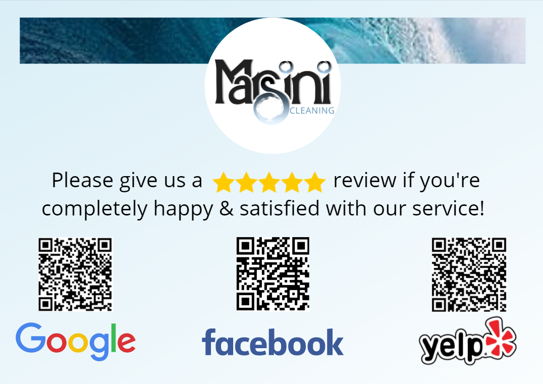 Marsini Cleaning Promotional Handout Screenshot